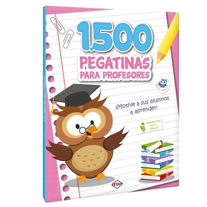 1,500 Pegatinas para Profesores - Rosado