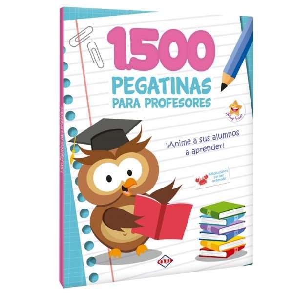 1,500 Pegatinas para Profesores Azul