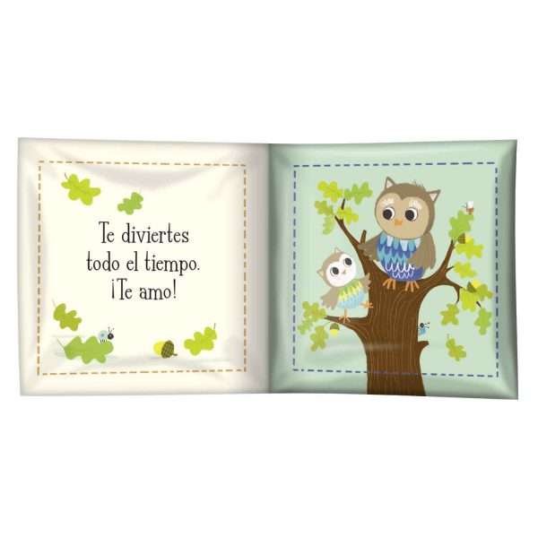 Te Amo Lechuza, Libro de Tela - Imagen 2