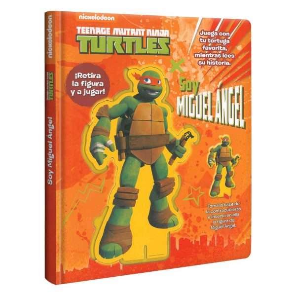 Soy Miguel Ángel – Turtles Ninja,  libro + figura base