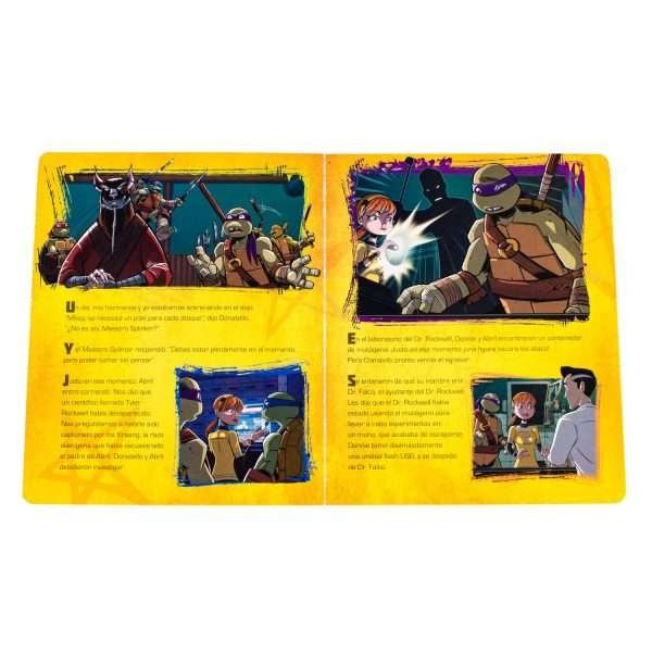 Soy Miguel Ángel – Turtles Ninja,  libro + figura base - Imagen 3