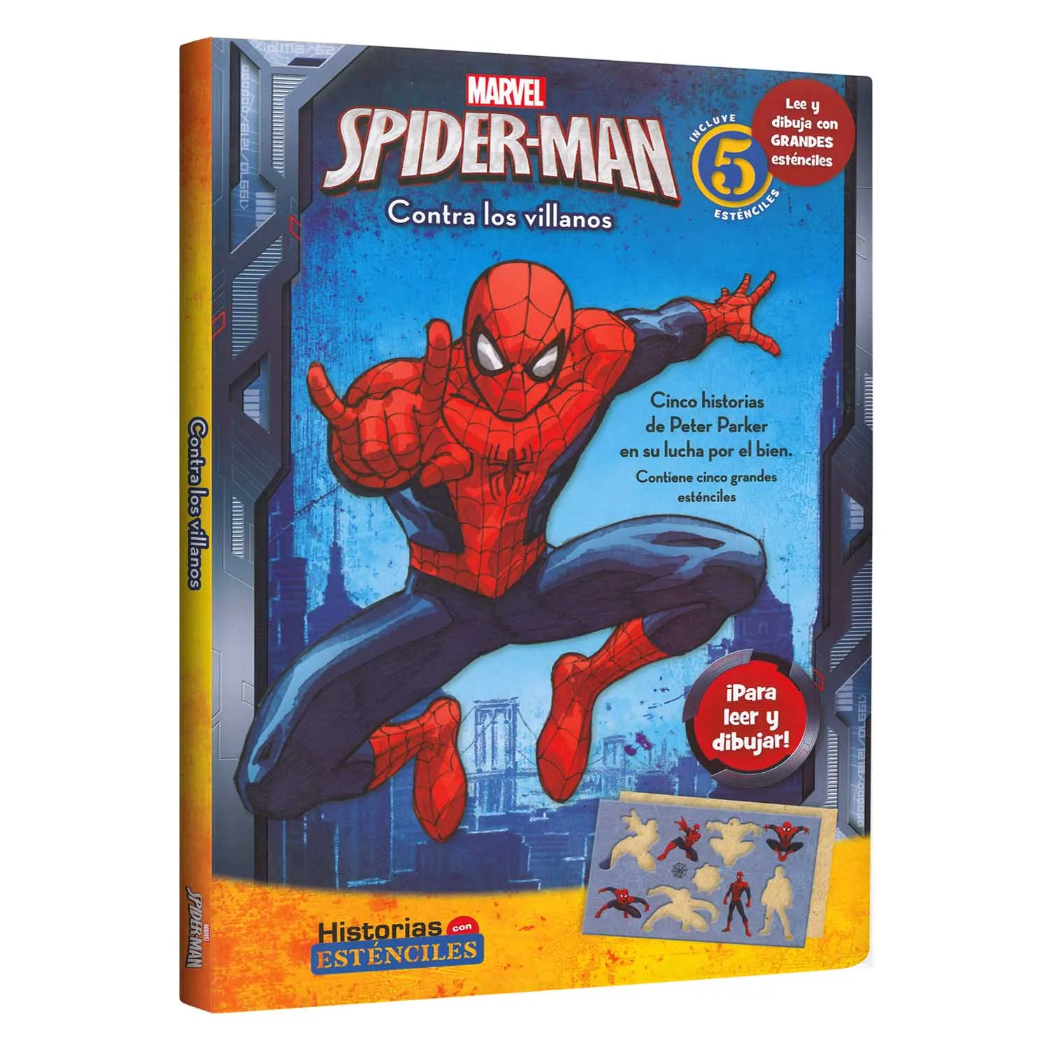 Historias con Esténciles Marvel Spiderman contra Los Villanos