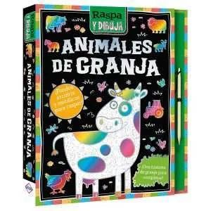 Animales de la Granja - Colección Raspa y Dibuja