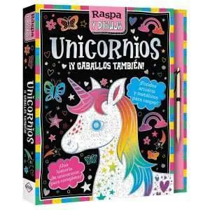 Unicornios - Colección Raspa y Dibuja